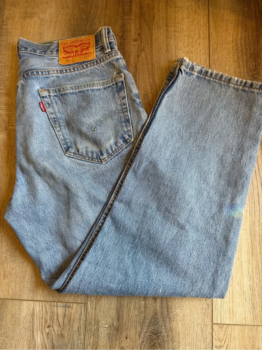 Levi's Men's Light Wash Straight-Leg Jeans 33x30